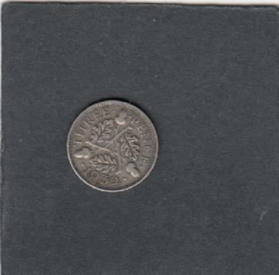 Beschrijving: 3 Pence  GEORGIUS V  